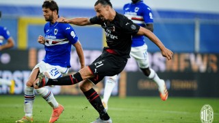  AC米兰边路传中精准，雷比奇凌空抽射轰入死角